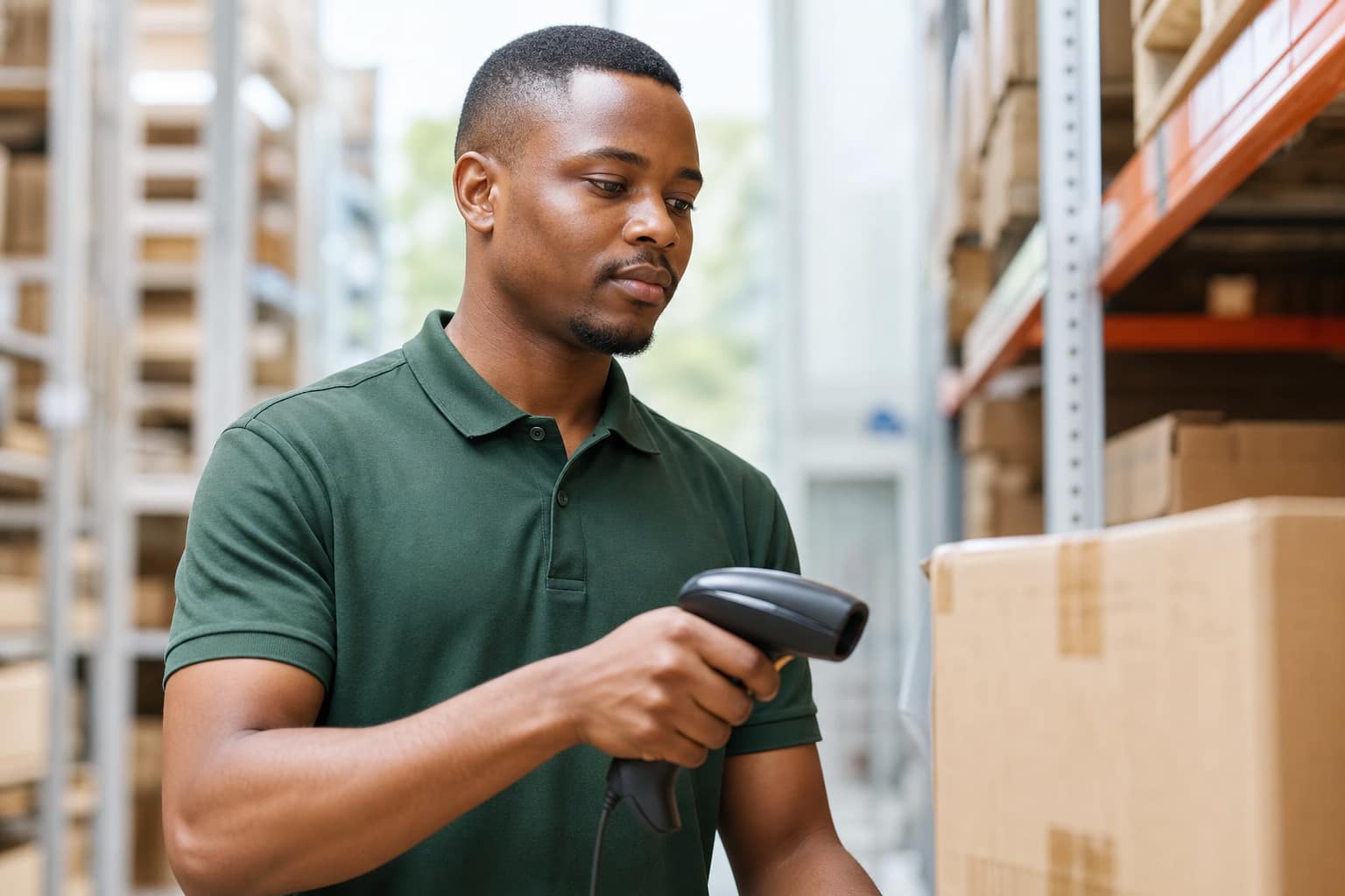 GoodGoods warehouse agent scanning inventory for COD fulfillment pricing